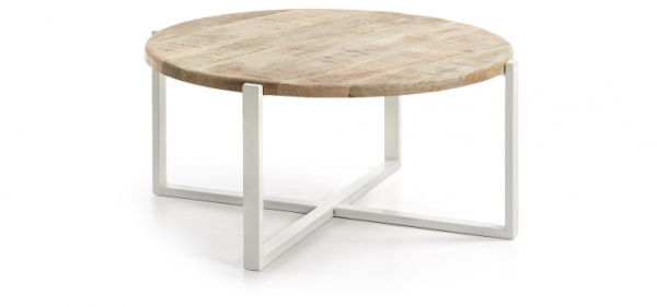 Журнальний столик IZNEWAM білий/манго 90х40  C292M46