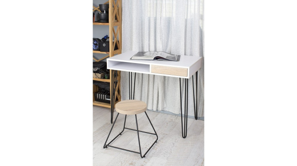 Письменный стол Desk Pro Белый/Дуб Сонома фото 4 Письменный стол Desk Pro Белый/Дуб Сонома фото 4