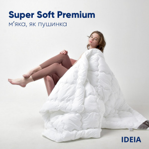 Ковдра Super Soft Premium для літа ТМ IDEIA Біла фото 2
